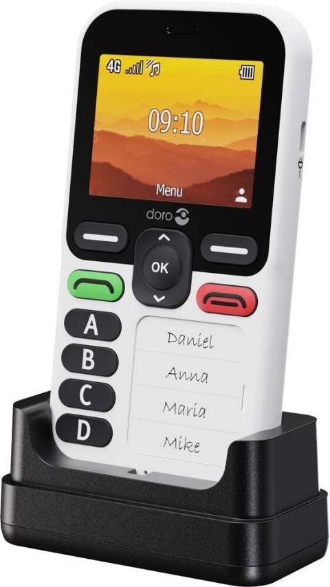 Doro Leva X10 6,1 cm (2.4") 117 g Czarny, Biały Telefon dla seniora