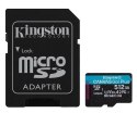 Karta pamięci Micro SD Kingston CanvasGo! Plus G4 U3 V30 A2 512GB Micro SD + AdapterSD