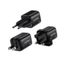 UNITEK ŁADOWARKA SIECIOWA 2X GAN USB-C & USB-A 20W CZARNA
