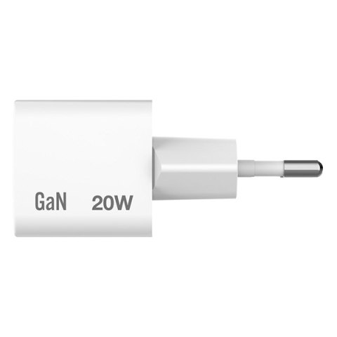 Verbatim, Ładowarka Mini GaN z kablem 1 x USB-C, biała, 20 W, Power Delivery 3.0