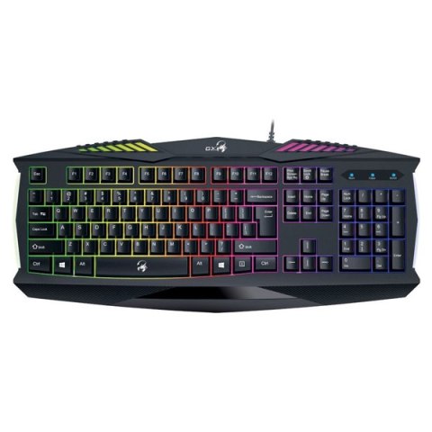 Genius GX GAMING Scorpion K220, klawiatura CZ/SK, do gry, wodoodporny rodzaj przewodowa (USB), czarna, nie