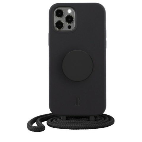 Etui JE PopGrip iPhone 12 Pro Max 6,7" czarny/black 30161 (Just Elegance)