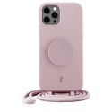 Etui JE PopGrip iPhone 12 Pro Max 6,7" jasny różowy/rose breath 30184 (Just Elegance)