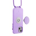 Etui JE PopGrip iPhone 13 6,1" lawendowy /lavendel 30132 (Just Elegance)