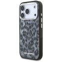 Etui Karl Lagerfeld IML Leopard Pattern MagSafe do iPhone 17 Pro czarny