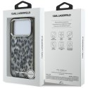 Etui Karl Lagerfeld IML Leopard Pattern MagSafe do iPhone 17 Pro czarny