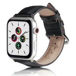 Beline pasek Apple Watch Leather 42/44/45/49mm czarny /black