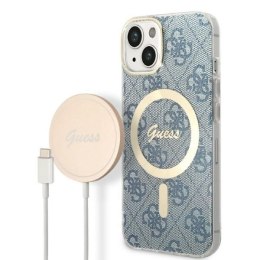 Zestaw Guess GUBPP14SH4EACSB Case+ Charger iPhone 14 6,1