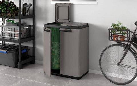 Keter Split Basic 220 l Prostokątny Plastik Szary