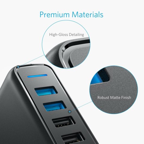 Ładowarka USB Anker PowerPort Speed 5 A2054L11 63W Quick Charge 3.0