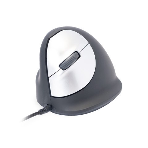 Ergonomiczna mysz R-Go HE leworęczna USB czarna/srebrna