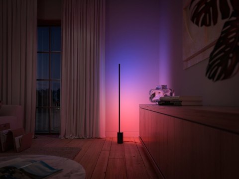 Lampa podłogowa Philips Hue Gradient Signe w kolorze czarnym