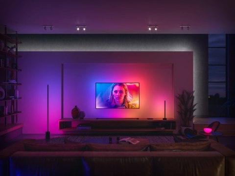 Lampa podłogowa Philips Hue Gradient Signe w kolorze czarnym