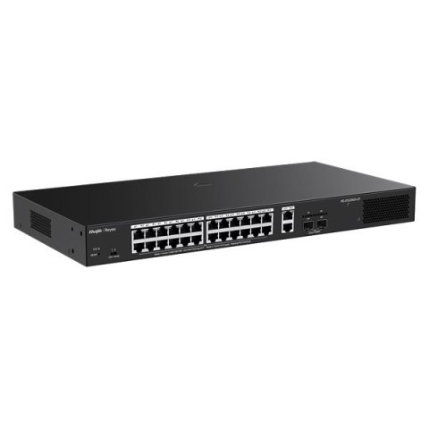 Ruijie Networks RG-ES228GS-LP przełącznik sieciowy Zarządzany L2 Gigabit Ethernet (10/100/1000) Obsługa PoE Desktop Czarny