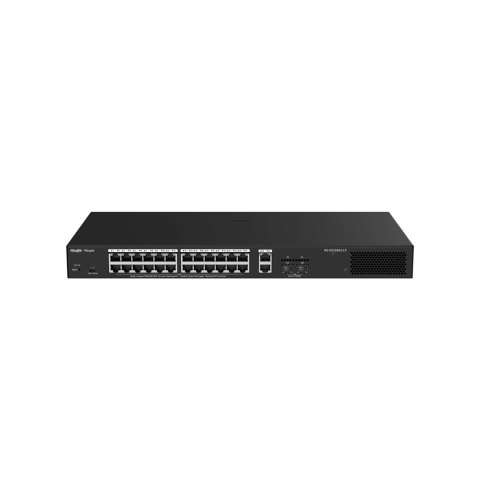 Ruijie Networks RG-ES228GS-LP przełącznik sieciowy Zarządzany L2 Gigabit Ethernet (10/100/1000) Obsługa PoE Desktop Czarny