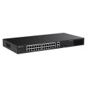 Ruijie Networks RG-ES228GS-LP przełącznik sieciowy Zarządzany L2 Gigabit Ethernet (10/100/1000) Obsługa PoE Desktop Czarny