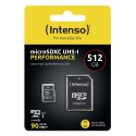 Intenso microSD 512GB UHS-I Perf CL10| Performance Klasa 10