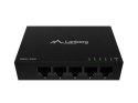 LANBERG SWITCH DSM1-1005 5X1GB/S NIEZARZĄDZALNY GIGABIT ETHERNET DESKTOP 12V (OBUDOWA METALOWA)
