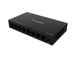 LANBERG SWITCH DSM1-1008 8X1GB/S NIEZARZĄDZALNY GIGABIT ETHERNET 12V (OBUDOWA METALOWA)