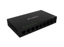 LANBERG SWITCH DSM1-1008 8X1GB/S NIEZARZĄDZALNY GIGABIT ETHERNET 12V (OBUDOWA METALOWA)