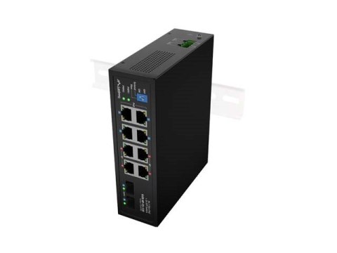 LANBERG SWITCH LIGHT INDUSTRIAL POE 4XBT 4XAT 2XSFP DIN NIEZARZĄDZALNY GIGABIT ETHERNET