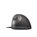 Ergonomiczna mysz R-Go HE leworęczna USB czarna/srebrna