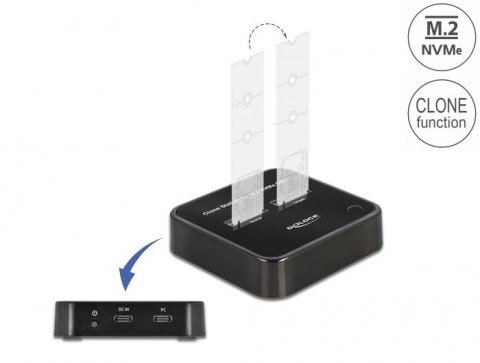 Delock Stacja dokująca M.2 dla 2 x M.2 NVMe PCIe SS