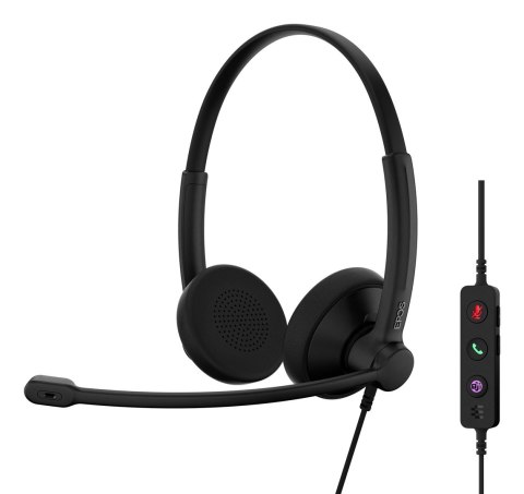 Słuchawki nauszne przewodowe EPOS IMPACT 100 MS Stereo USB-C + USB-A