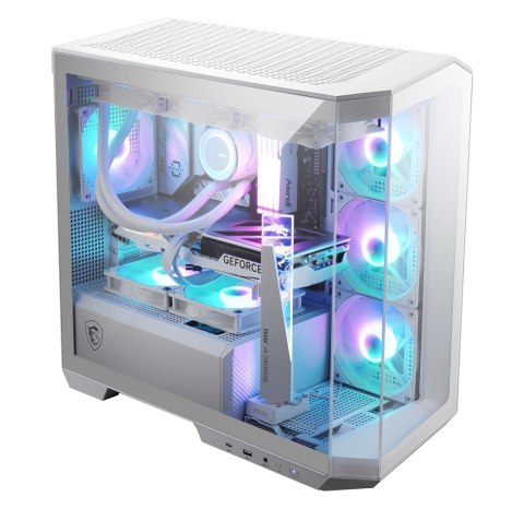 MSI MAG PANO M100R PZ Micro Tower Biały