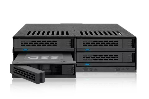 Stacja dokująca Icy Dock MB324SP-B, 0 TB, Serial ATA, Serial ATA II, Serial ATA III, Serial Attached SCSI (SAS), 440 g, Komputer