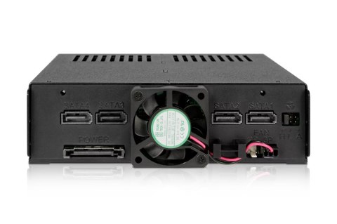 Stacja dokująca Icy Dock MB324SP-B, 0 TB, Serial ATA, Serial ATA II, Serial ATA III, Serial Attached SCSI (SAS), 440 g, Komputer