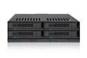 Stacja dokująca Icy Dock MB324SP-B, 0 TB, Serial ATA, Serial ATA II, Serial ATA III, Serial Attached SCSI (SAS), 440 g, Komputer