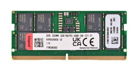 KINGSTON DDR5 SODIMM 32GB 5600MT/s CL46 1Rx8