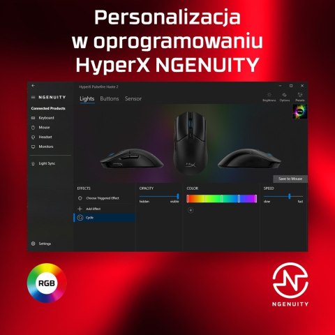Myszka HyperX Pulsefire Haste 2.0 Biała