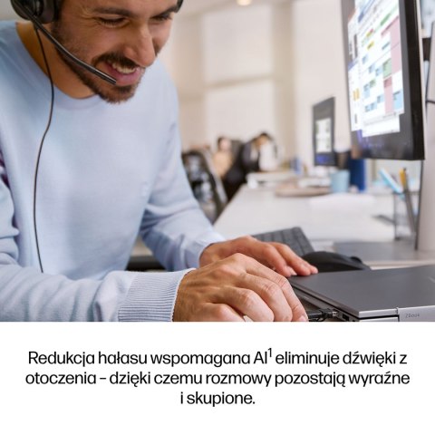 Słuchawki przewodowe HP Poly Mission 425 Stereo USB Wired Headset Classic