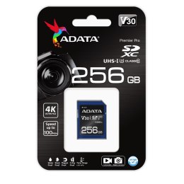 ADATA Premier Pro SDXC 256 GB Class 10 UHS-I/U3 V30