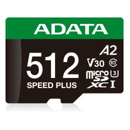 ADATA Speed Plus MicroSDXC 512 GB Class 3 UHS-I/U3 A2 V30
