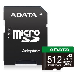 ADATA Speed Plus MicroSDXC 512 GB Class 3 UHS-I/U3 A2 V30