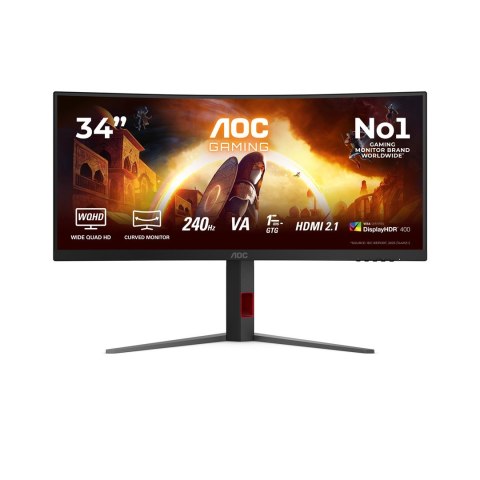 MONITOR AOC LED 34" CU34G4Z Fast VA WQHD 240Hz