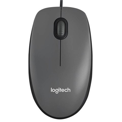 Logitech M90 Mysz przewodowa, szara, 1000DPI