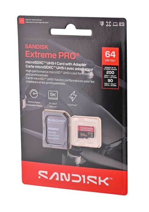 Sandisk Extreme Pro microSD UHS-I 64GB MicroSD 200MB/s(R) / 90MB/s(W)