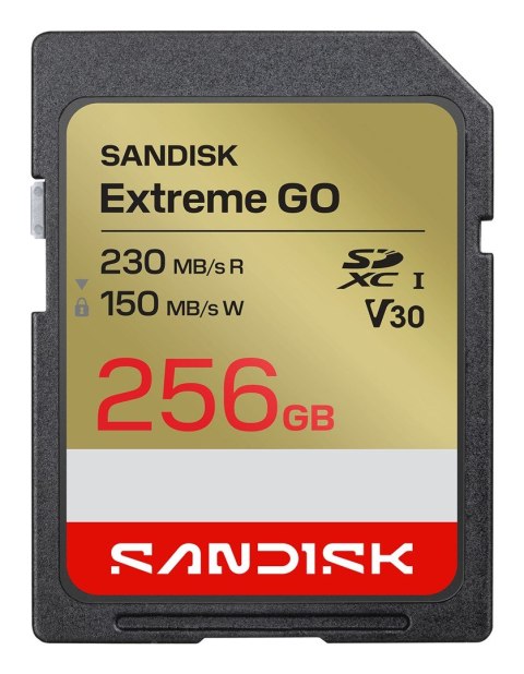 Sandisk Extreme Go SD UHS-I 256GB SD 230MB/s(R) / 150MB/s(W)