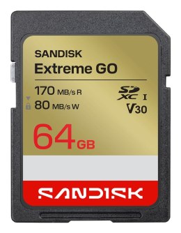 Sandisk Extreme Go SD UHS-I 64GB SD 170MB/s(R) / 80MB/s(W)
