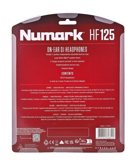 Numark HF125 - Słuchawki DJ