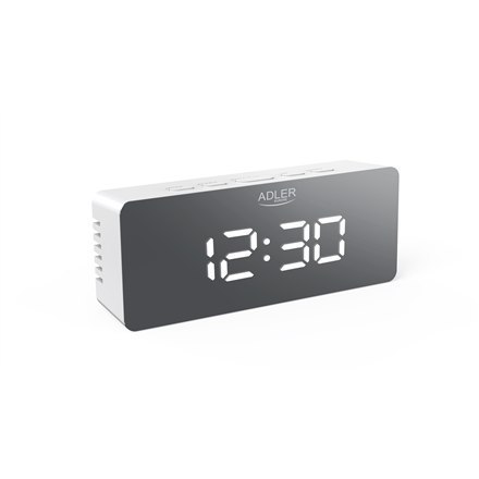 Adler | AD 1189W | Alarm Clock | W | White | Alarm function