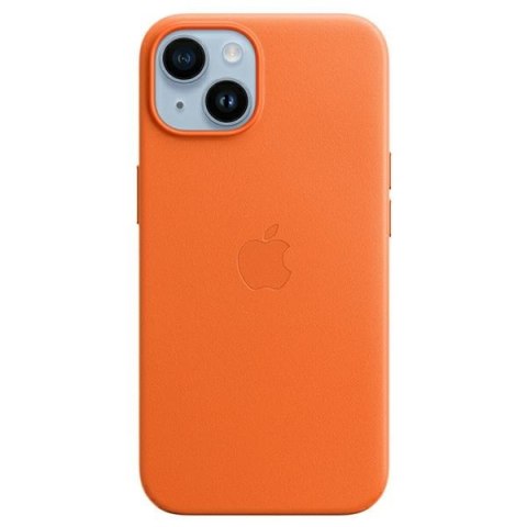 Etui Apple MPPF3ZM/A iPhone 14 Plus 6,7" pomarańczowy/orange Leather Case MagSafe