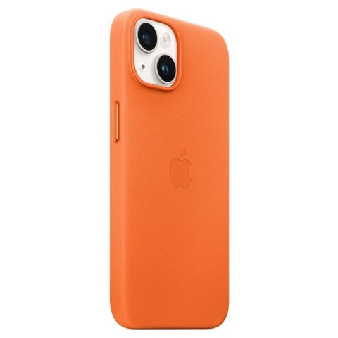 Etui Apple MPPF3ZM/A iPhone 14 Plus 6,7" pomarańczowy/orange Leather Case MagSafe
