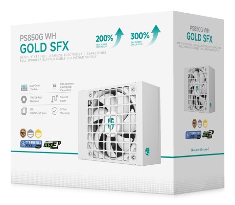 Zasilacz DeepCool PS850G-FE biały