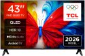 Telewizor TCL 43S5L QLED 43" Full HD Android TV Dolby Digital DVB-T2 Czarny