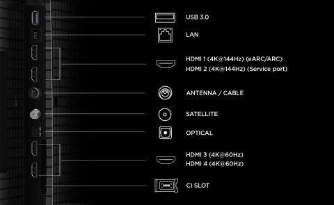 Telewizor TCL 65P8L QLED 65" 4K Ultra HD 144Hz Google TV Dolby Atmos Czarny